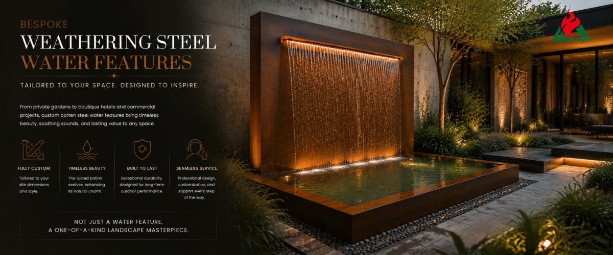 Corten Steel Water Features